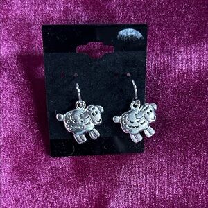 NWOT Silver sheep Earrings